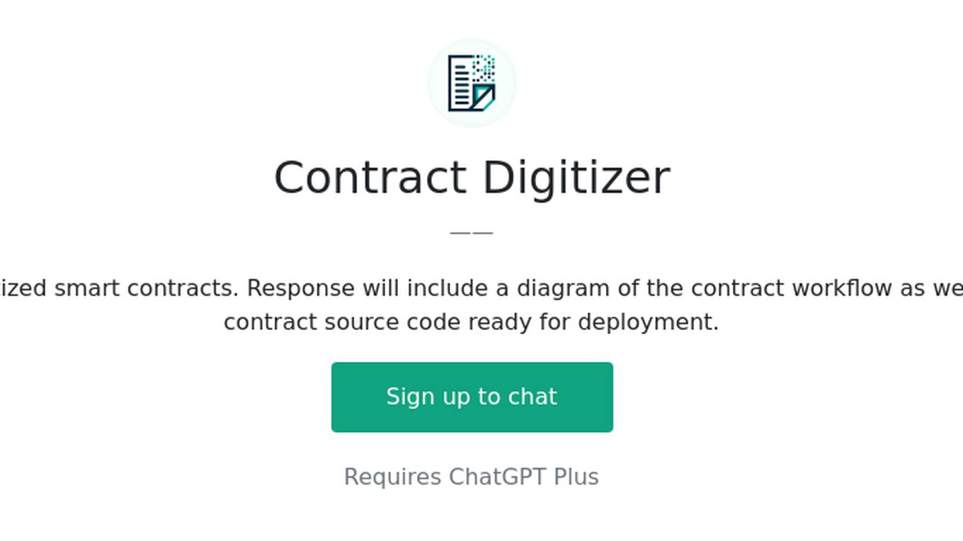 Contract Digitizer Screenshot