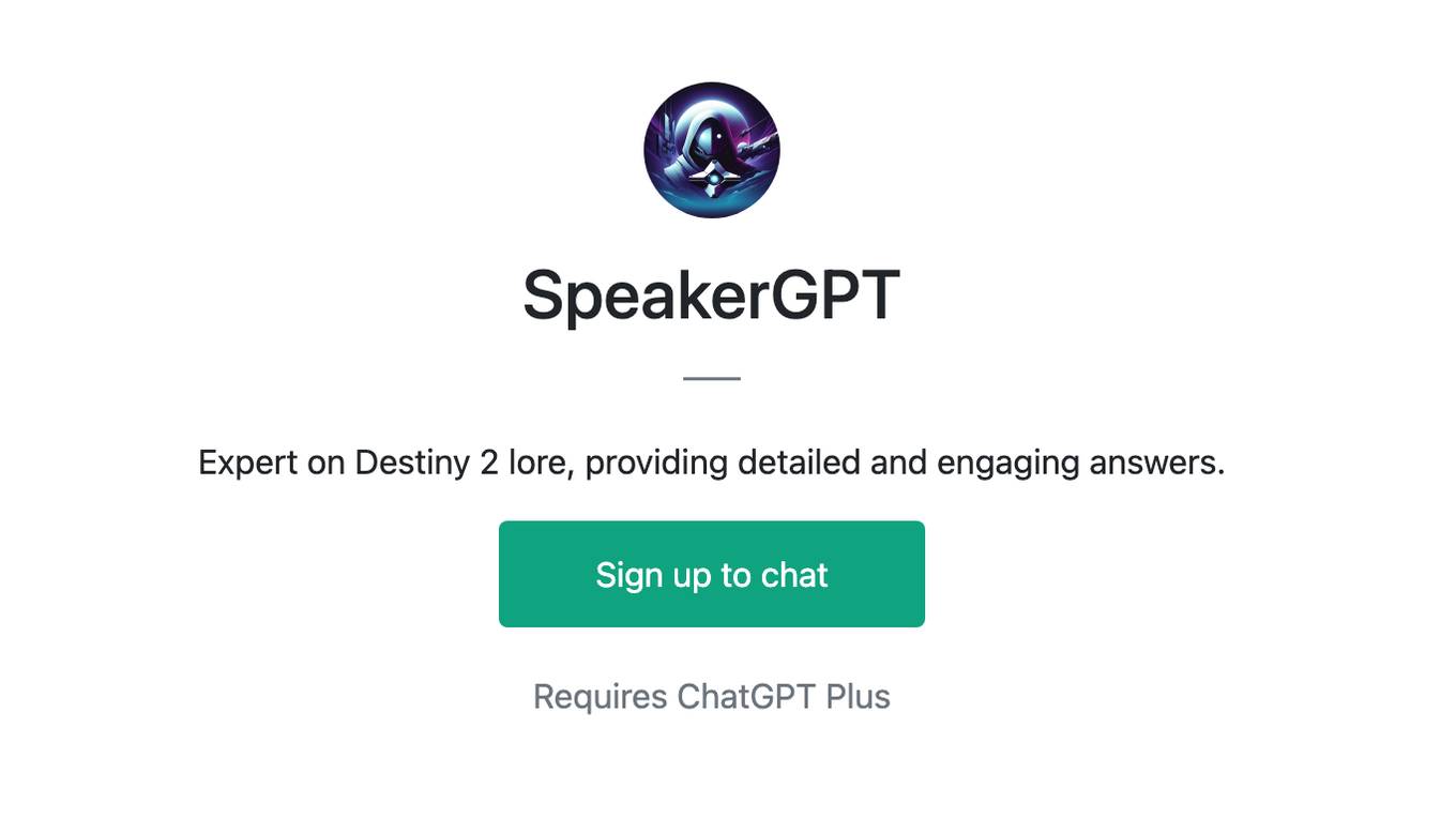 SpeakerGPT Screenshot