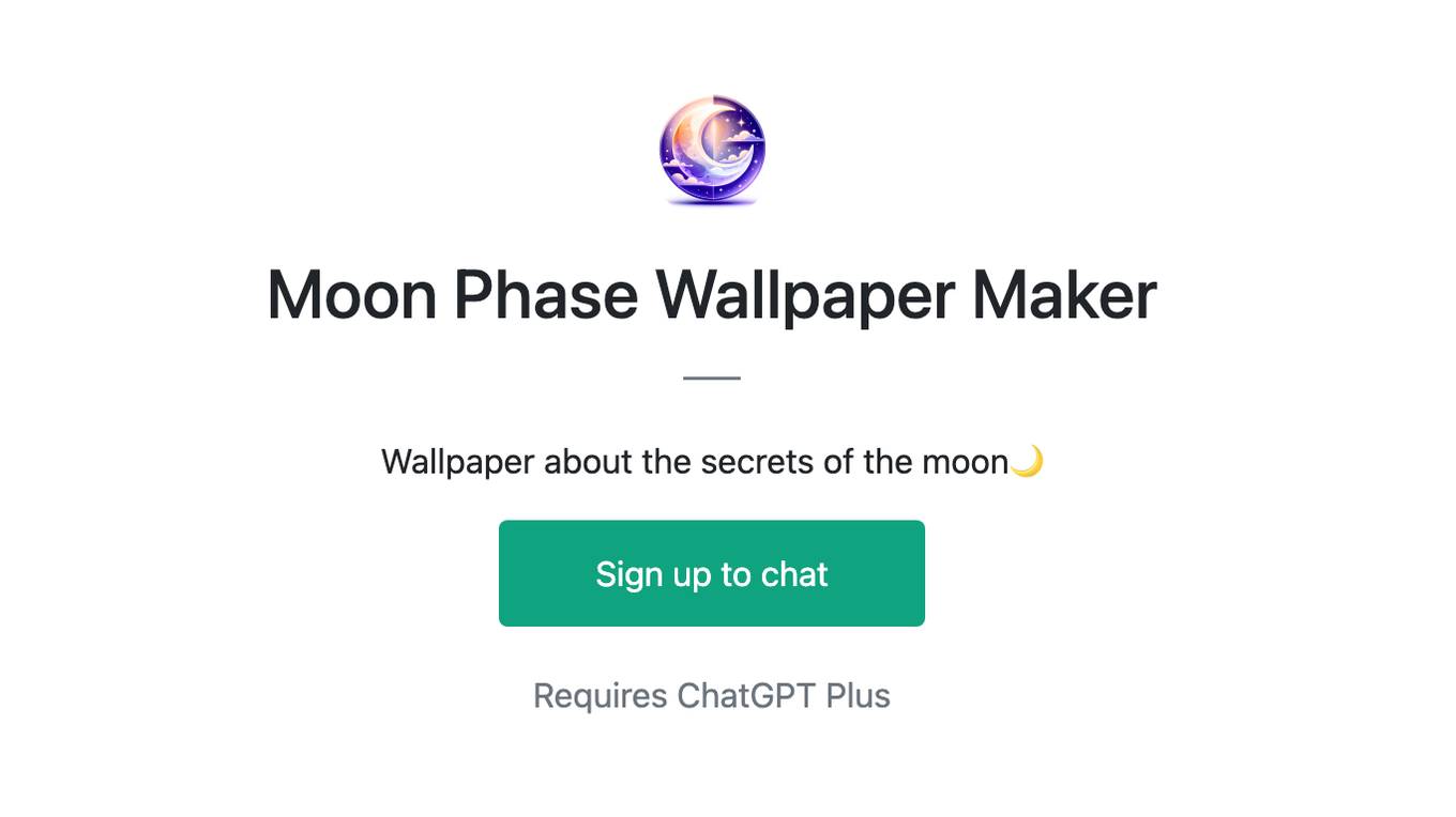 Moon Phase Wallpaper Maker Screenshot