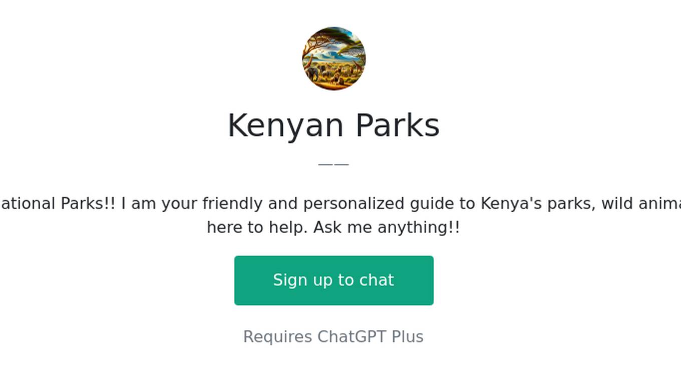 Kenyan Parks Screenshot