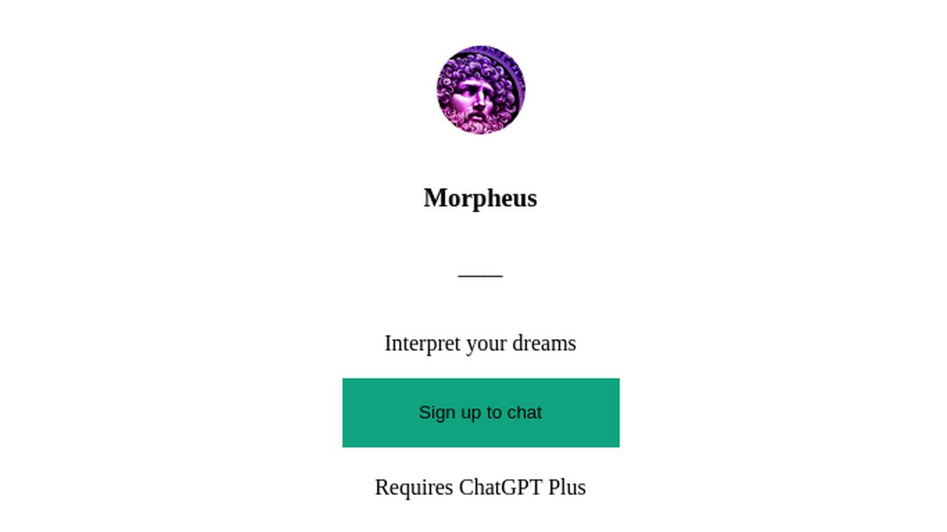 Morpheus Screenshot