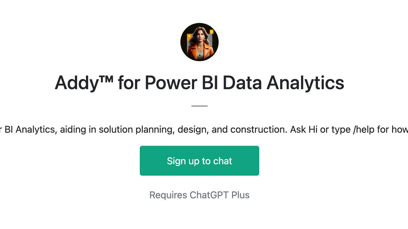 Addy™ for Power BI Data Analytics Screenshot