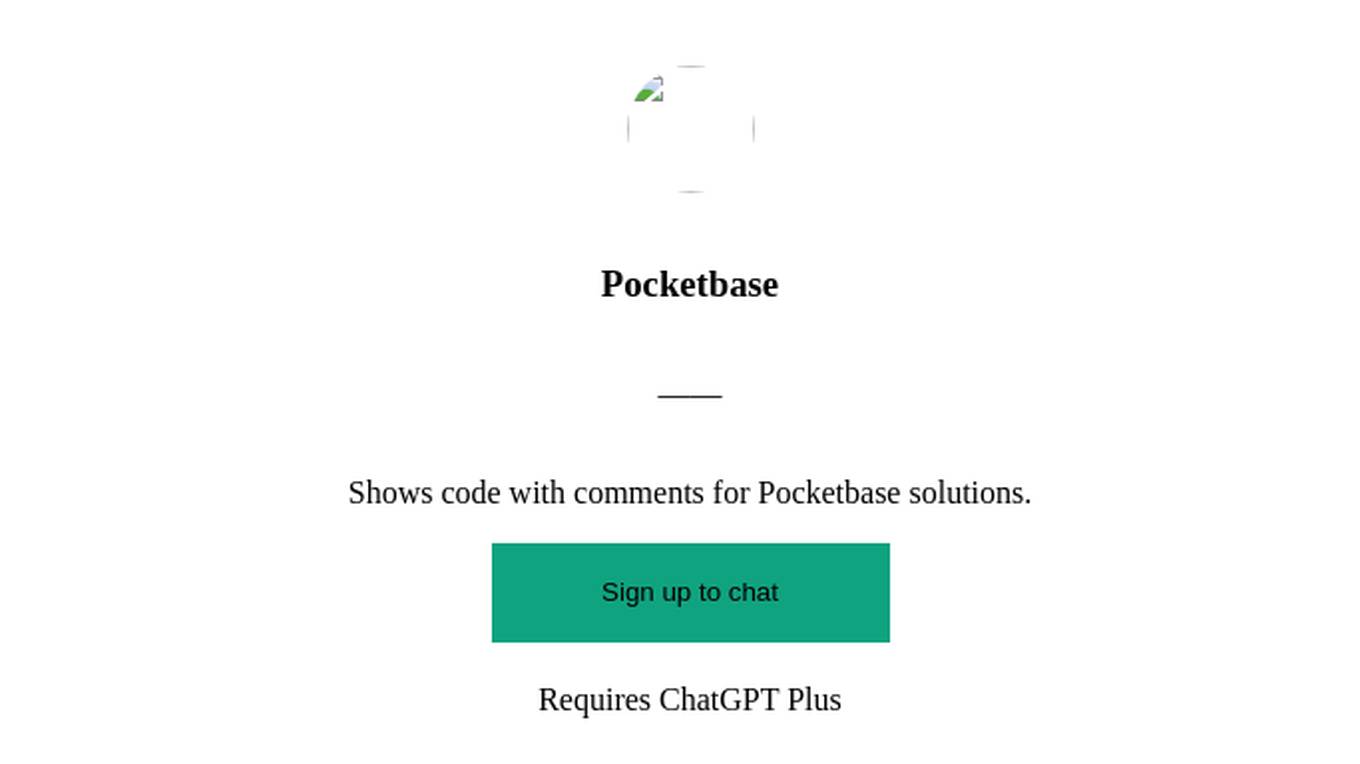 Pocketbase Screenshot