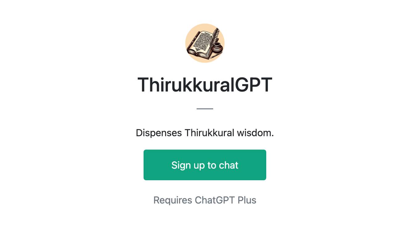 ThirukkuralGPT Screenshot