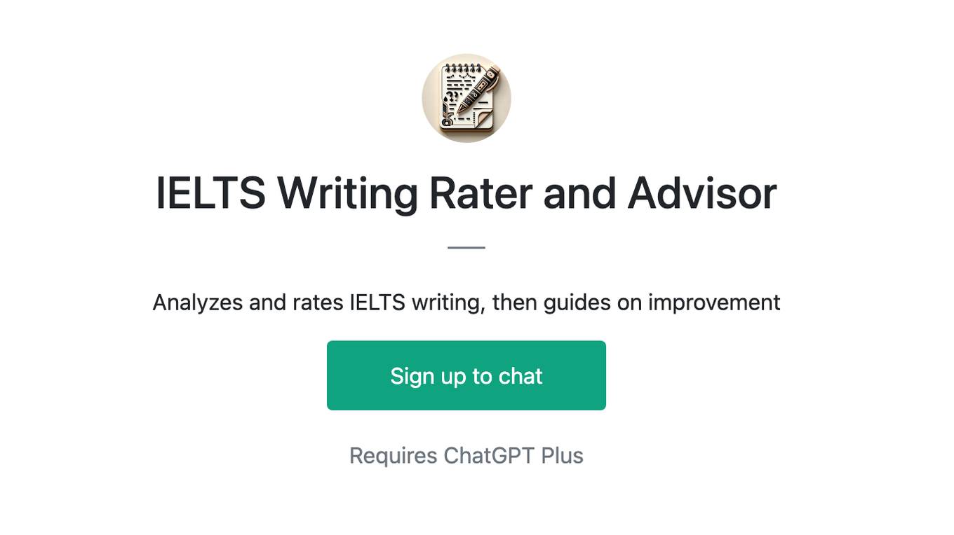 IELTS Writing Rater and Advisor Screenshot