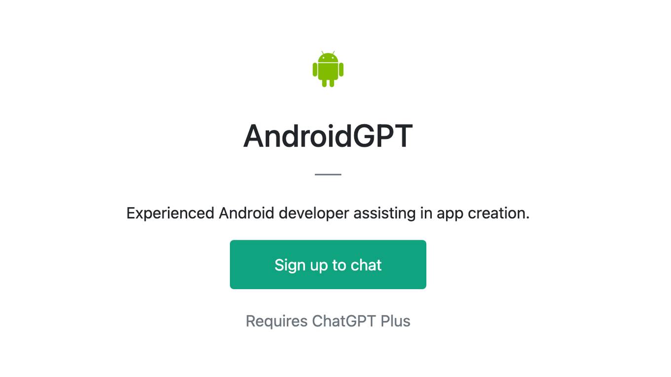 AndroidGPT Screenshot