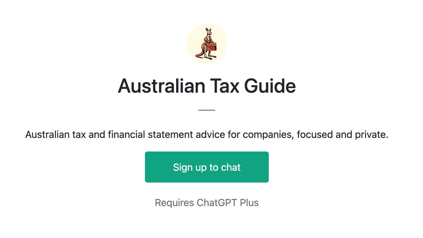 Australian Tax Guide Screenshot