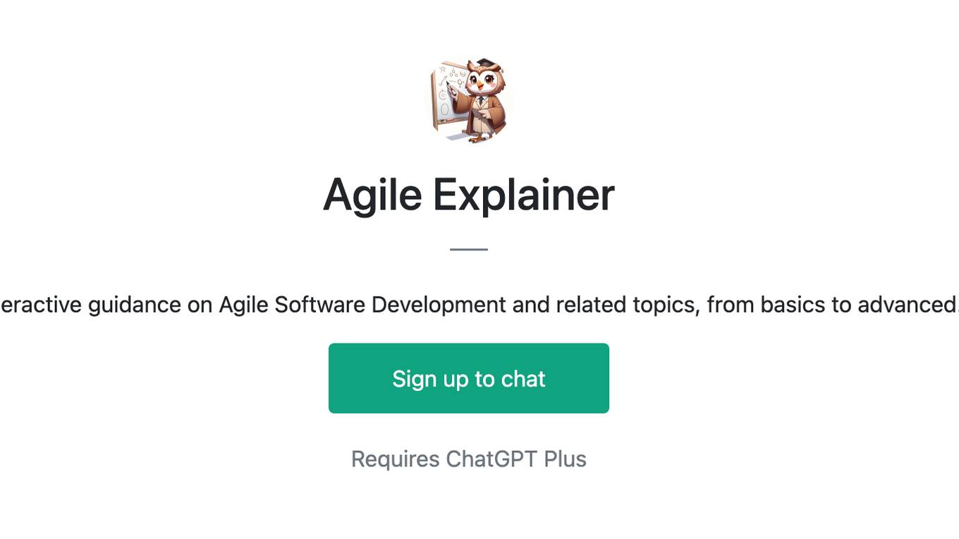 Agile Explainer Screenshot