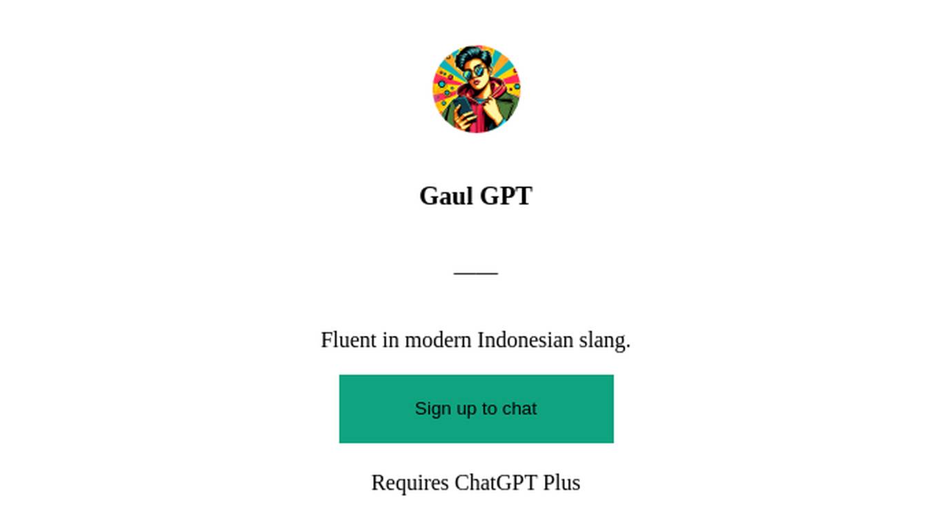 Gaul GPT Screenshot