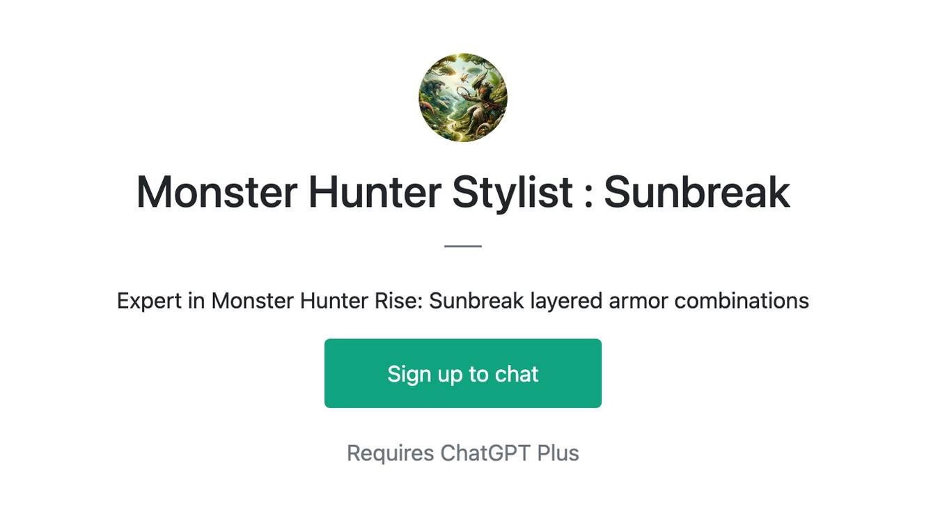 Monster Hunter Stylist : Sunbreak Screenshot