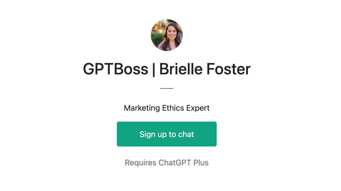 GPTBoss | Brielle Foster Screenshot