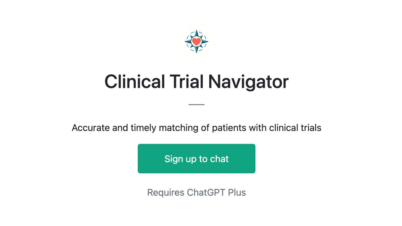 Clinical Trial Navigator Screenshot