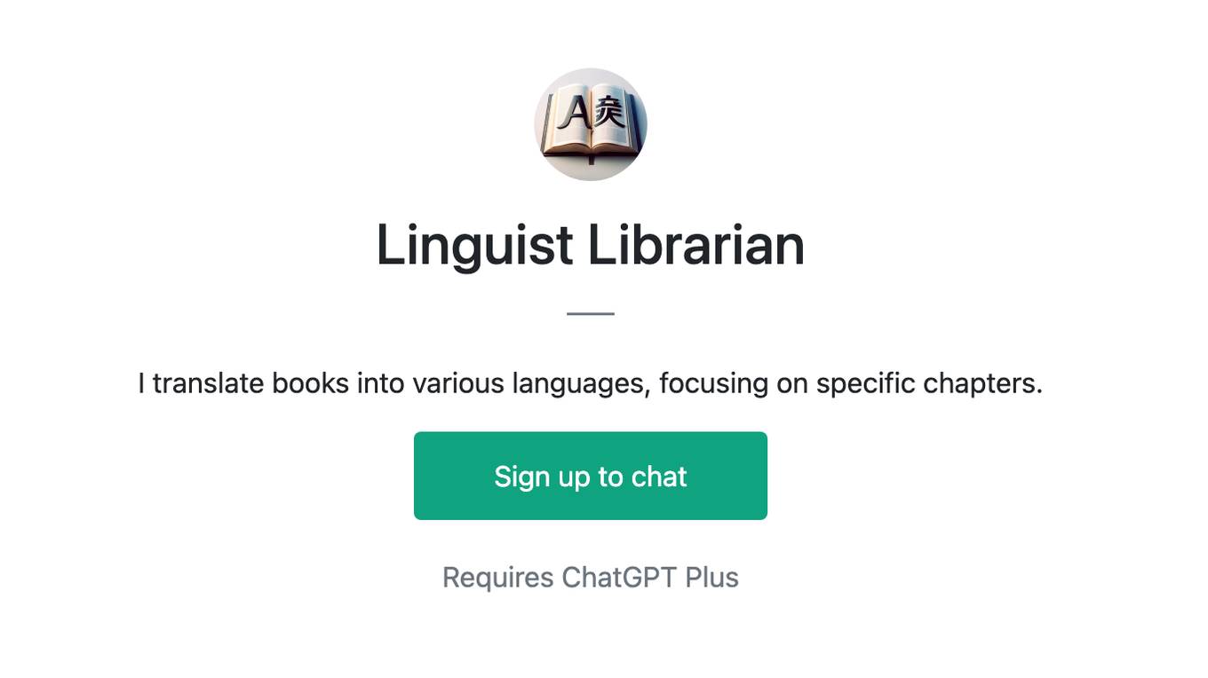 Linguist Librarian Screenshot