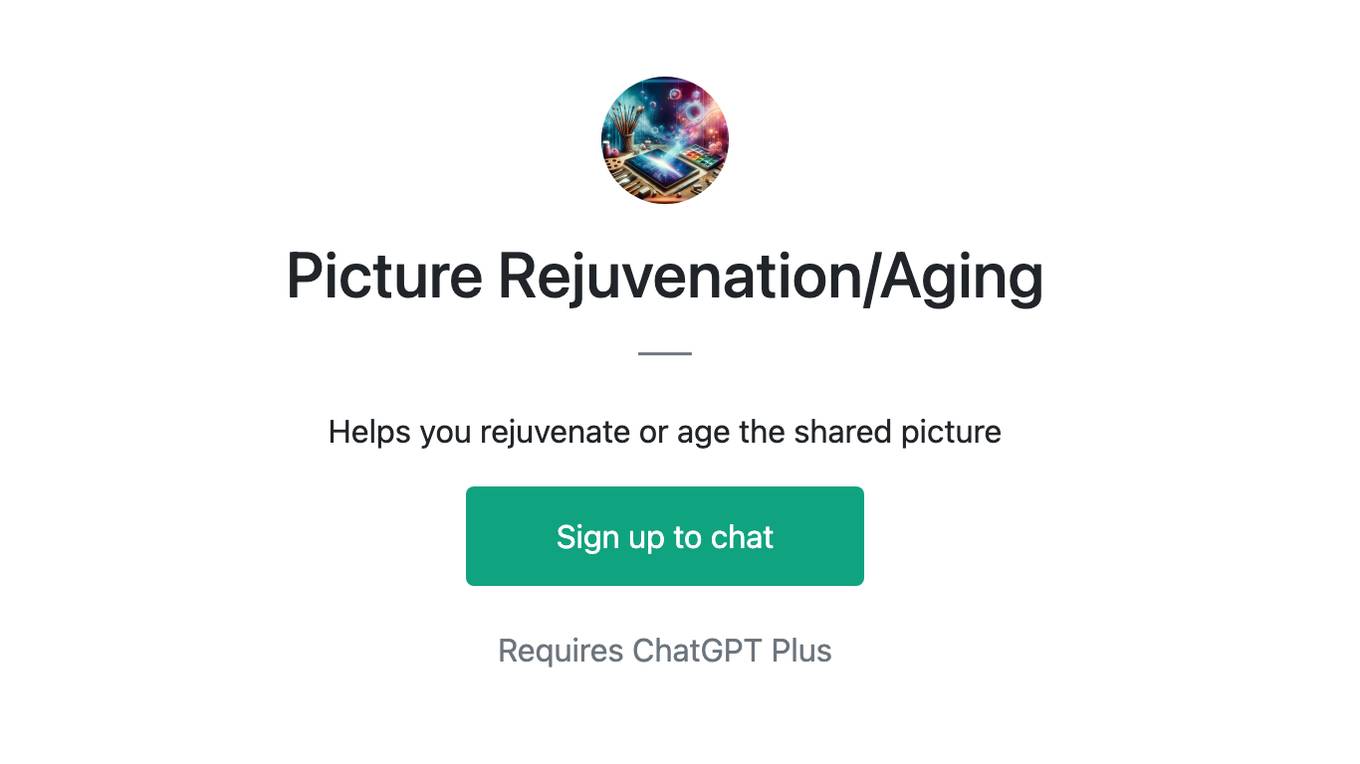 Picture Rejuvenation/Aging Screenshot