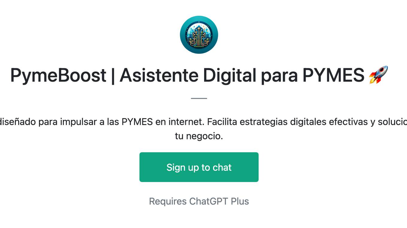 PymeBoost | Asistente Digital para PYMES 🚀 Screenshot