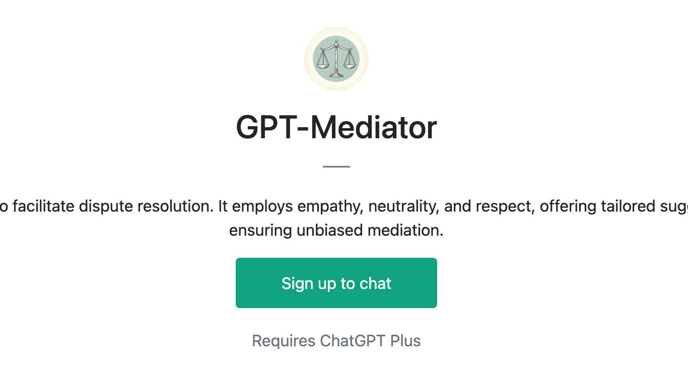 GPT-Mediator Screenshot