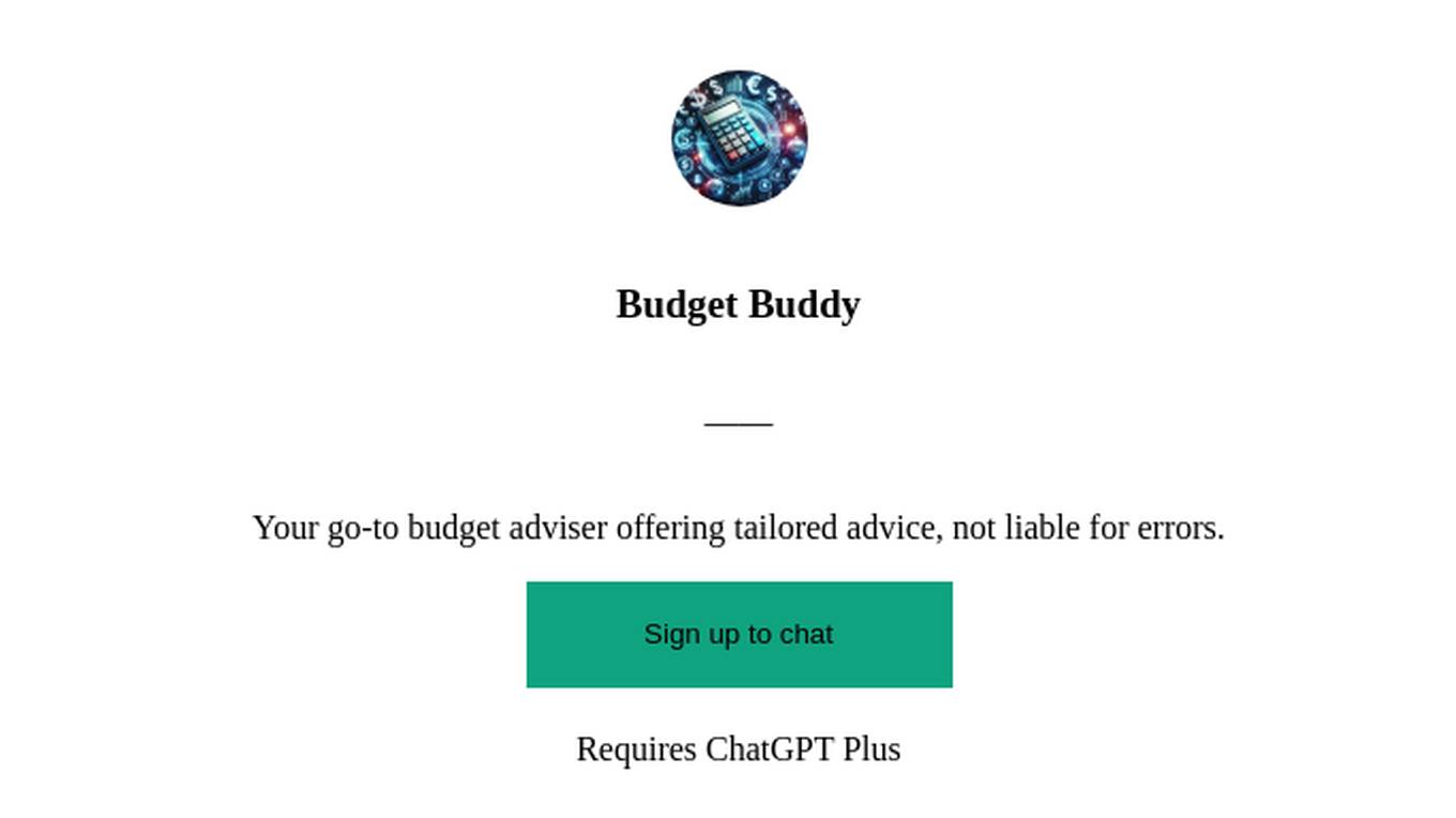 Budget Buddy Screenshot