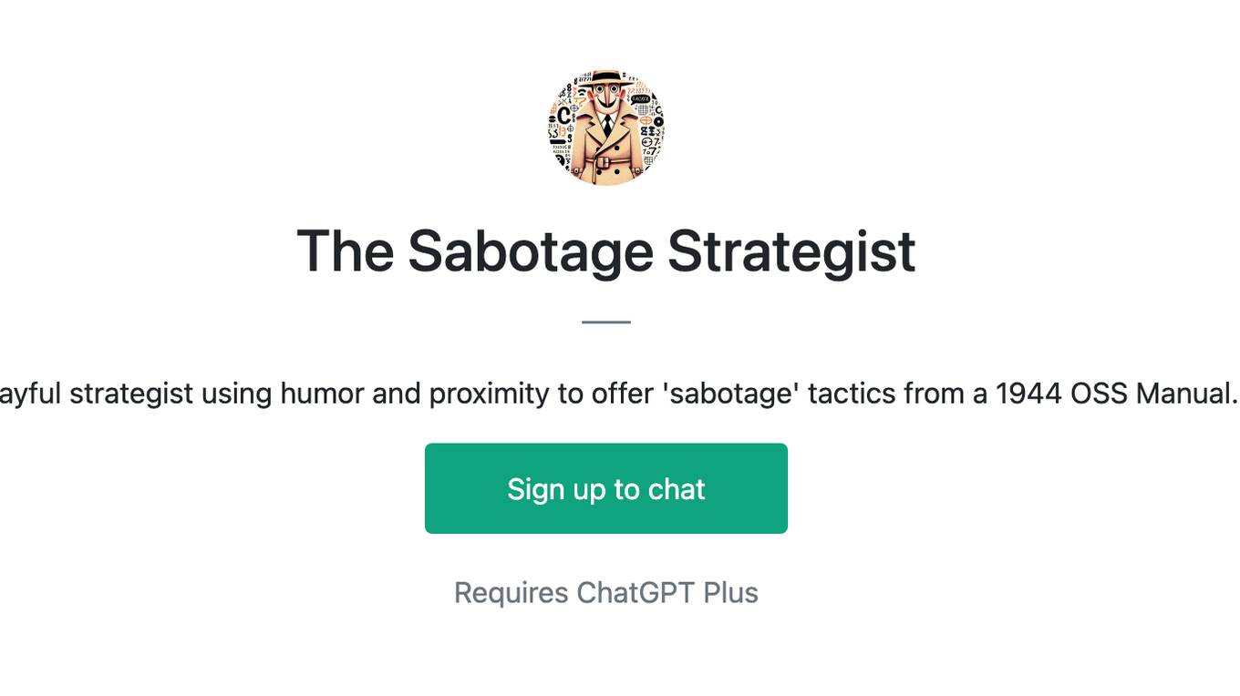 The Sabotage Strategist Screenshot