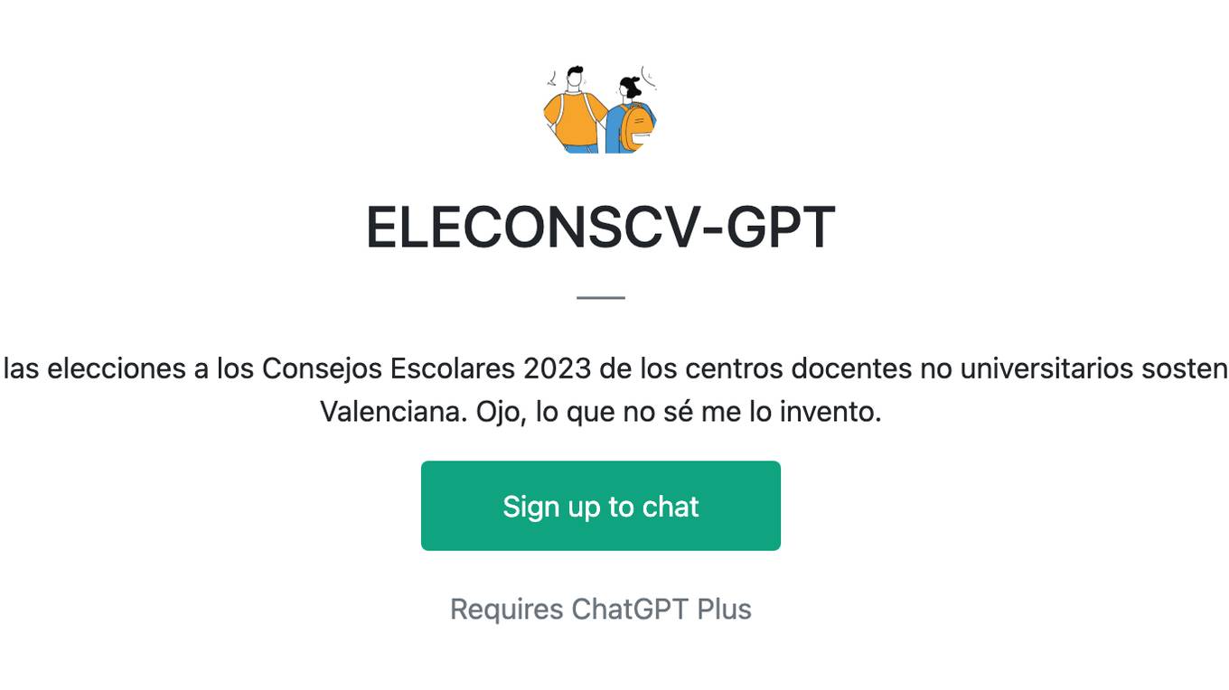 ELECONSCV-GPT Screenshot