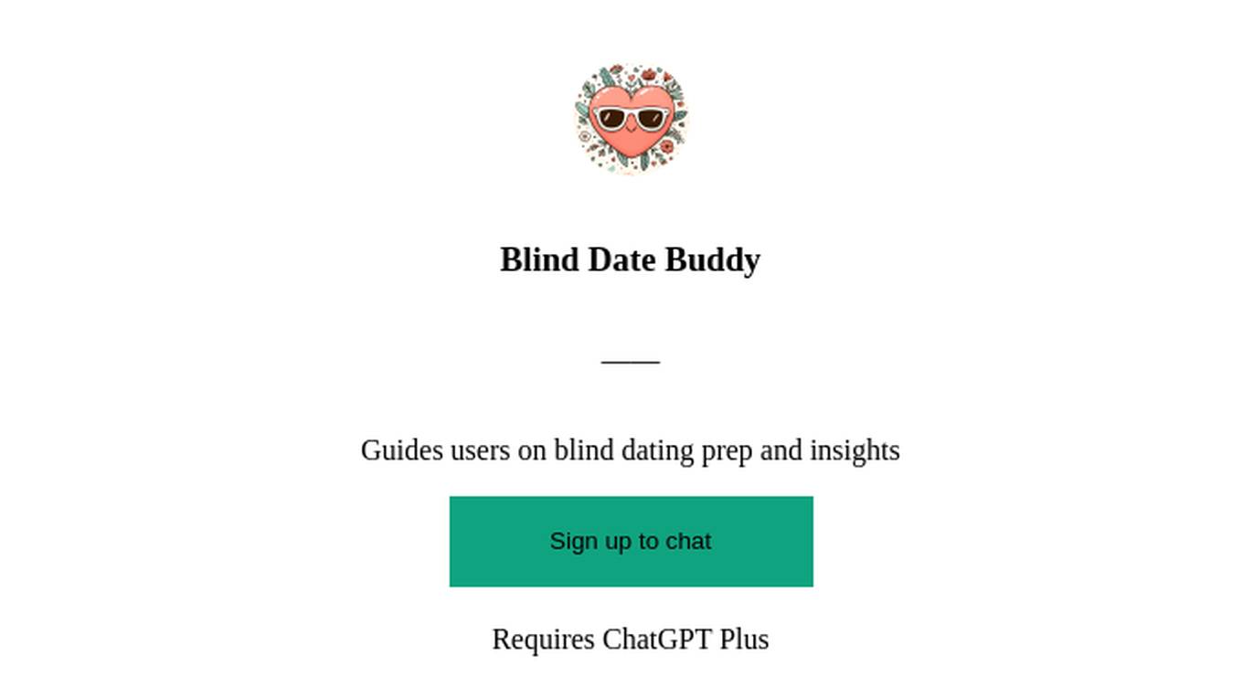 Blind Date Buddy Screenshot