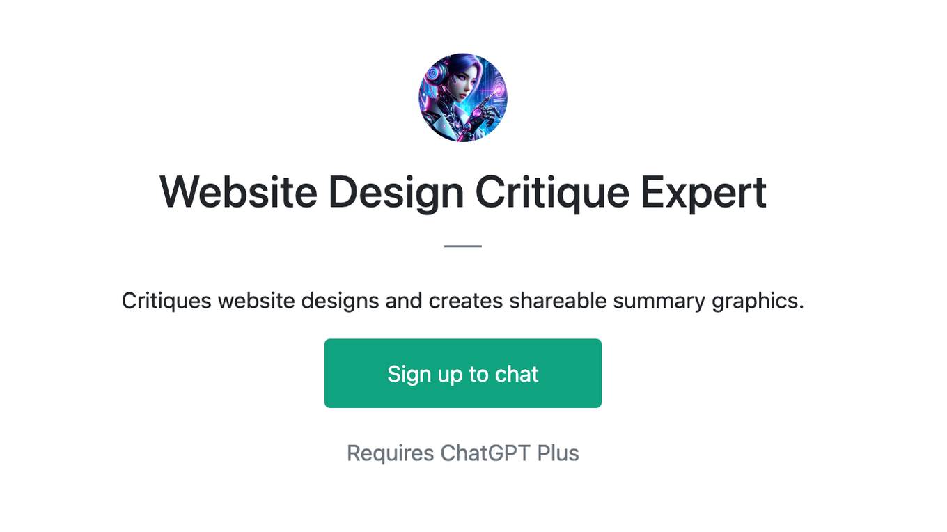 Website Design Critique Expert Screenshot