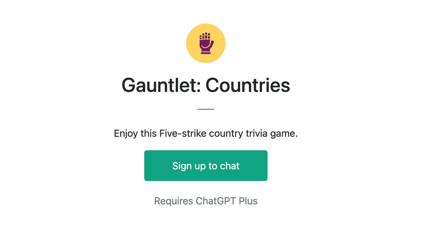 Gauntlet: Countries Screenshot