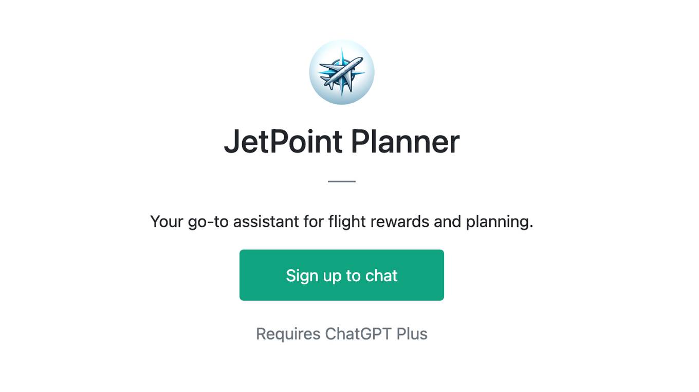 JetPoint Planner Screenshot