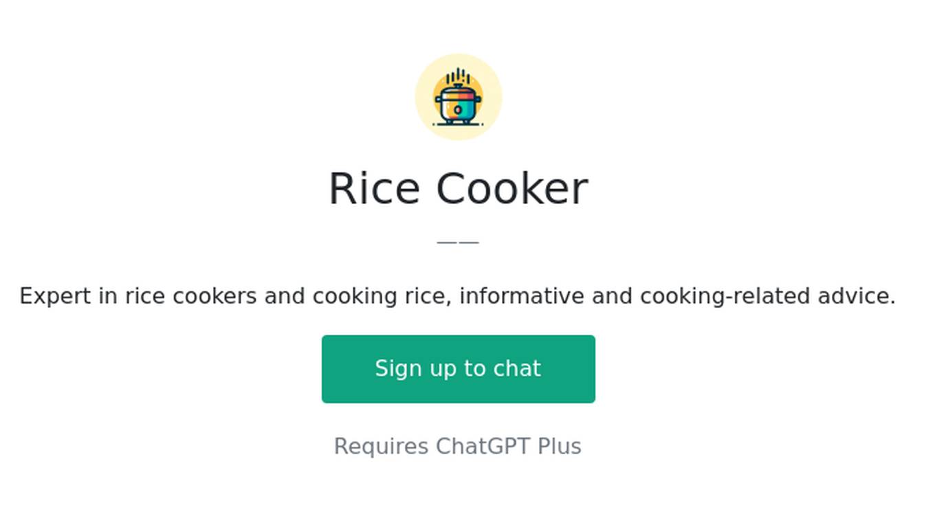 Rice Cooker Screenshot