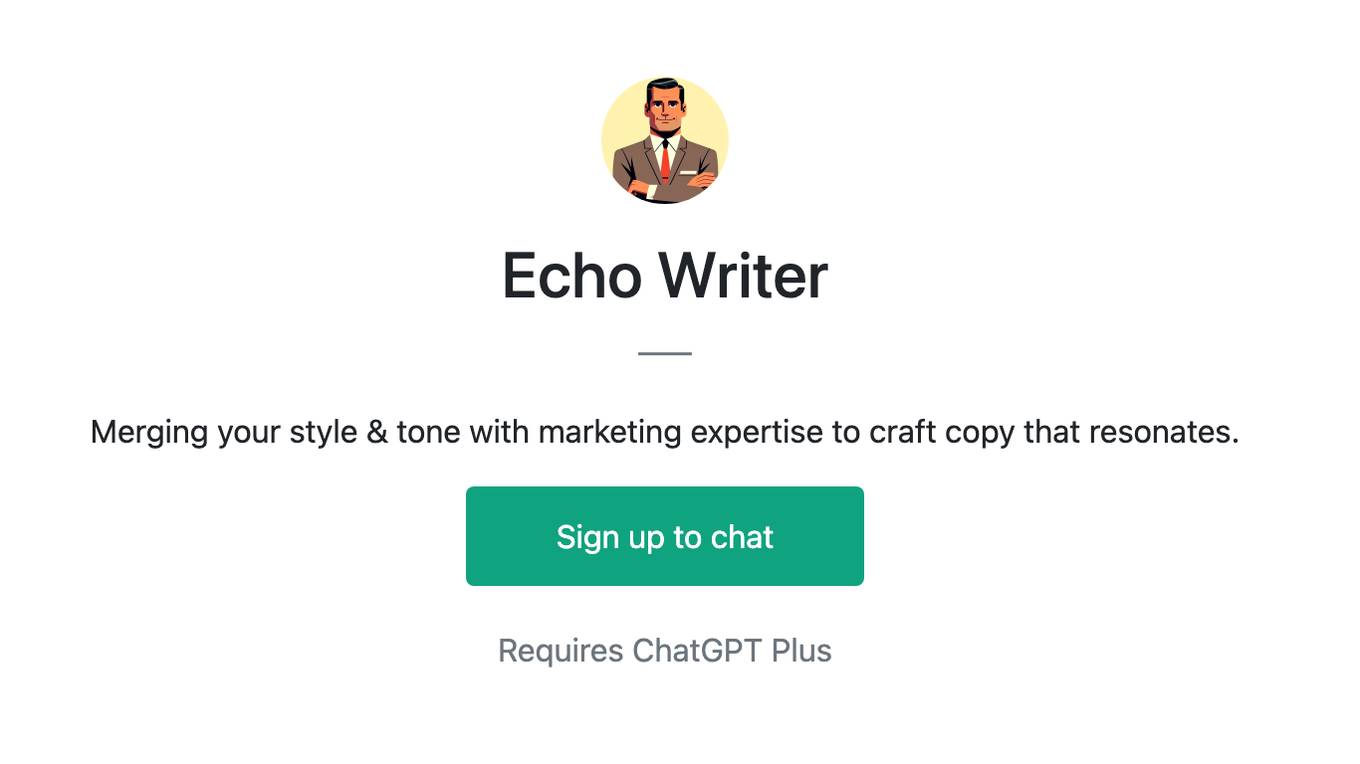 Echo Writer Screenshot