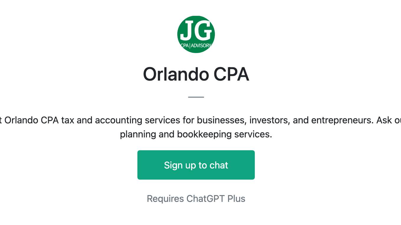 Orlando CPA Screenshot