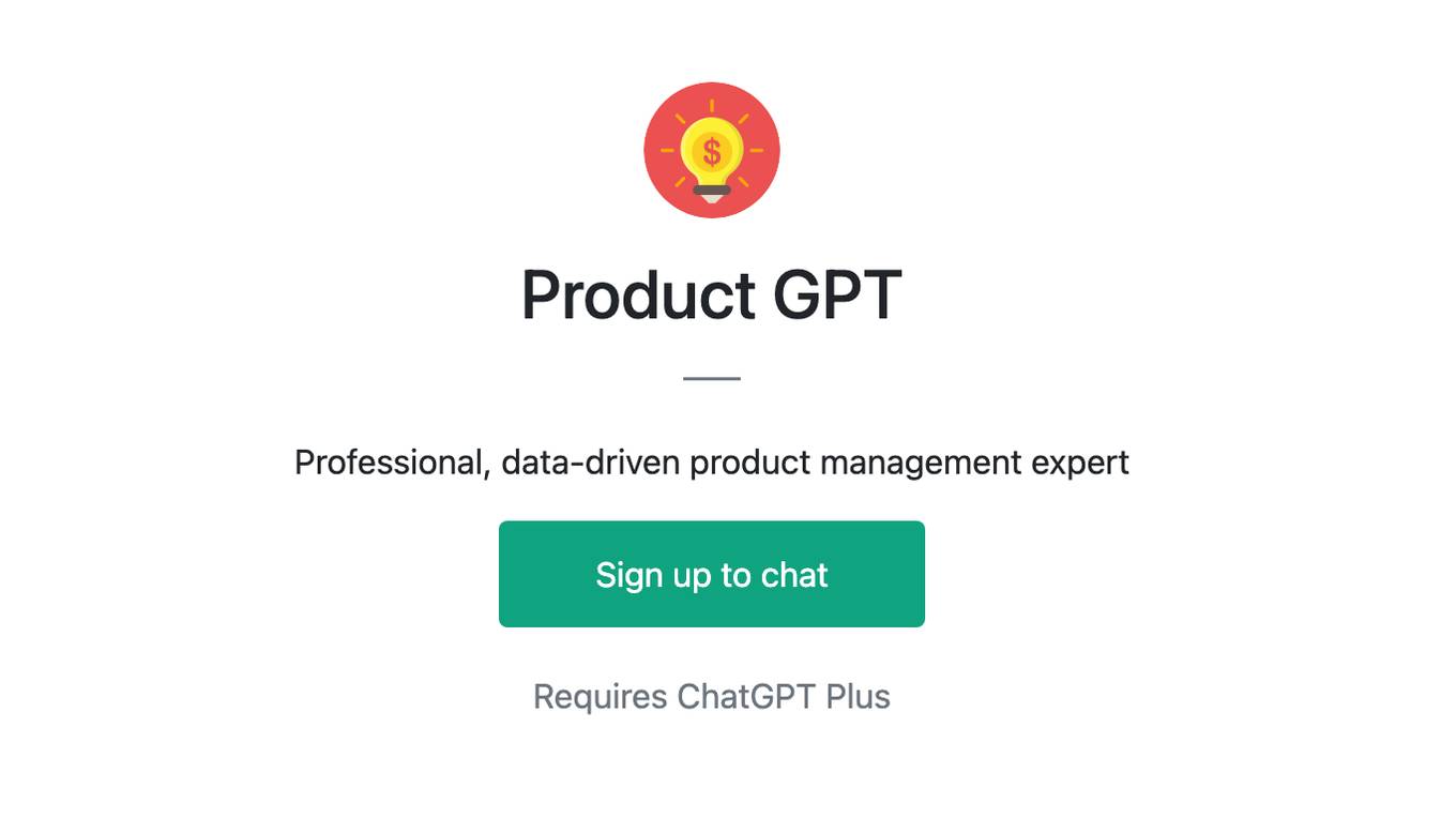 Product GPT Screenshot