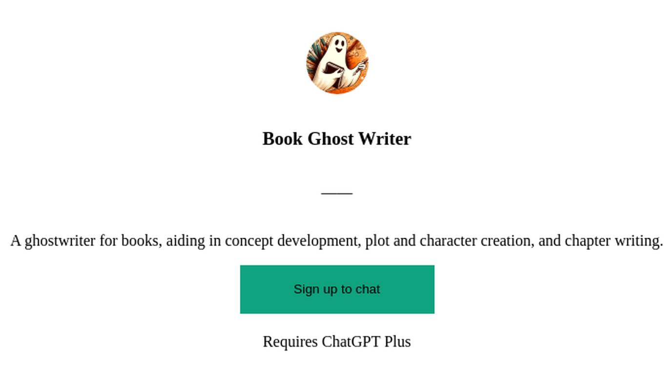 Book Ghost Writer Screenshot