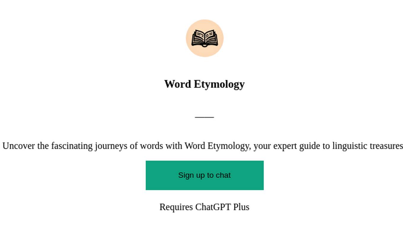 Word Etymology Screenshot