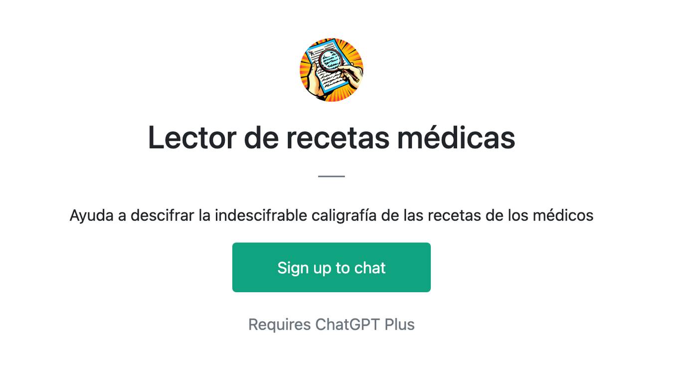 Lector de recetas médicas Screenshot