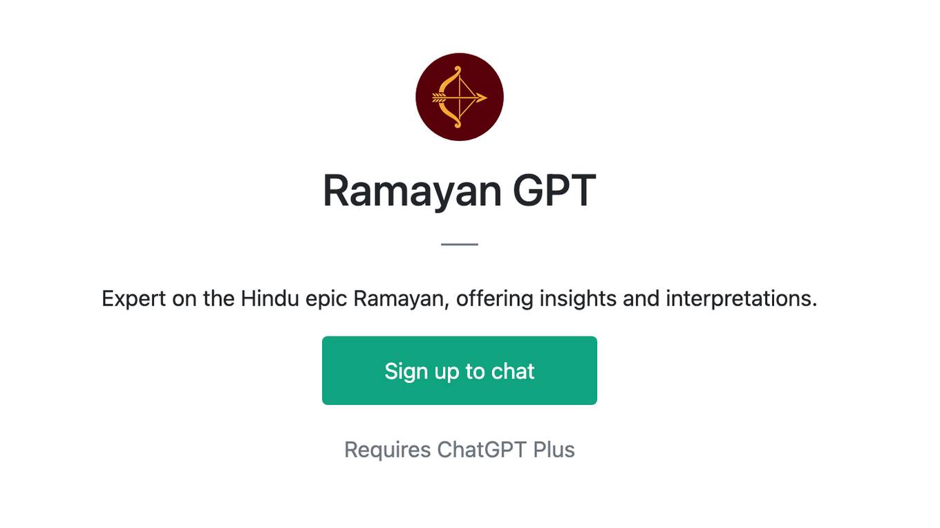 Ramayan GPT Screenshot