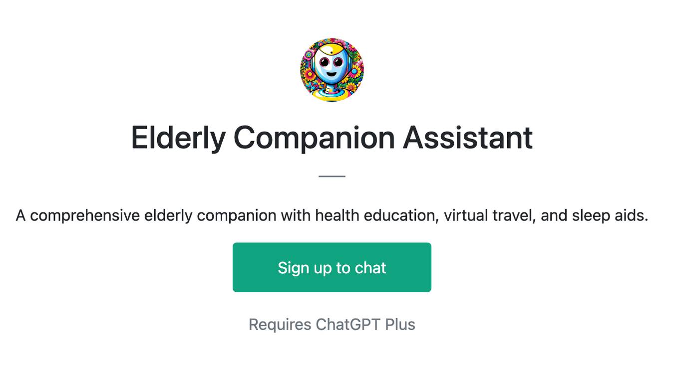 Elderly Companion Assistant Screenshot