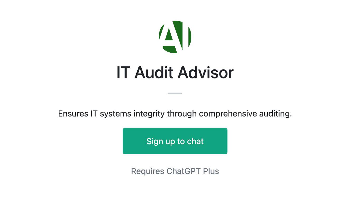 IT Audit Advisor Screenshot