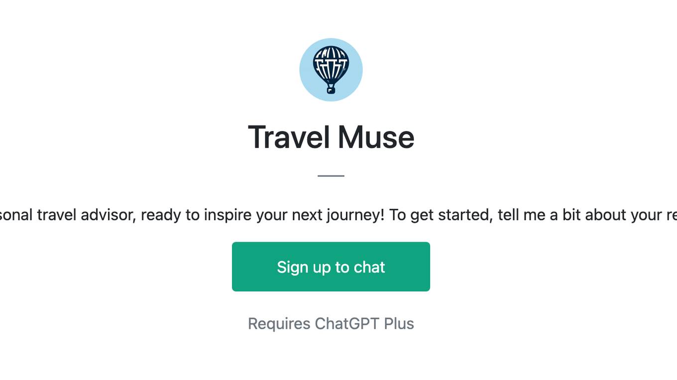 Travel Muse Screenshot