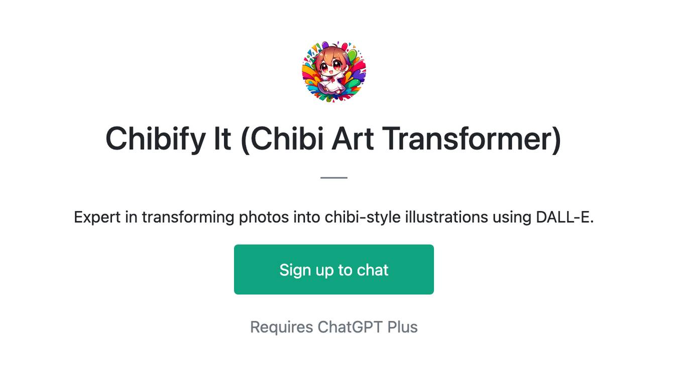 Chibify It (Chibi Art Transformer) Screenshot