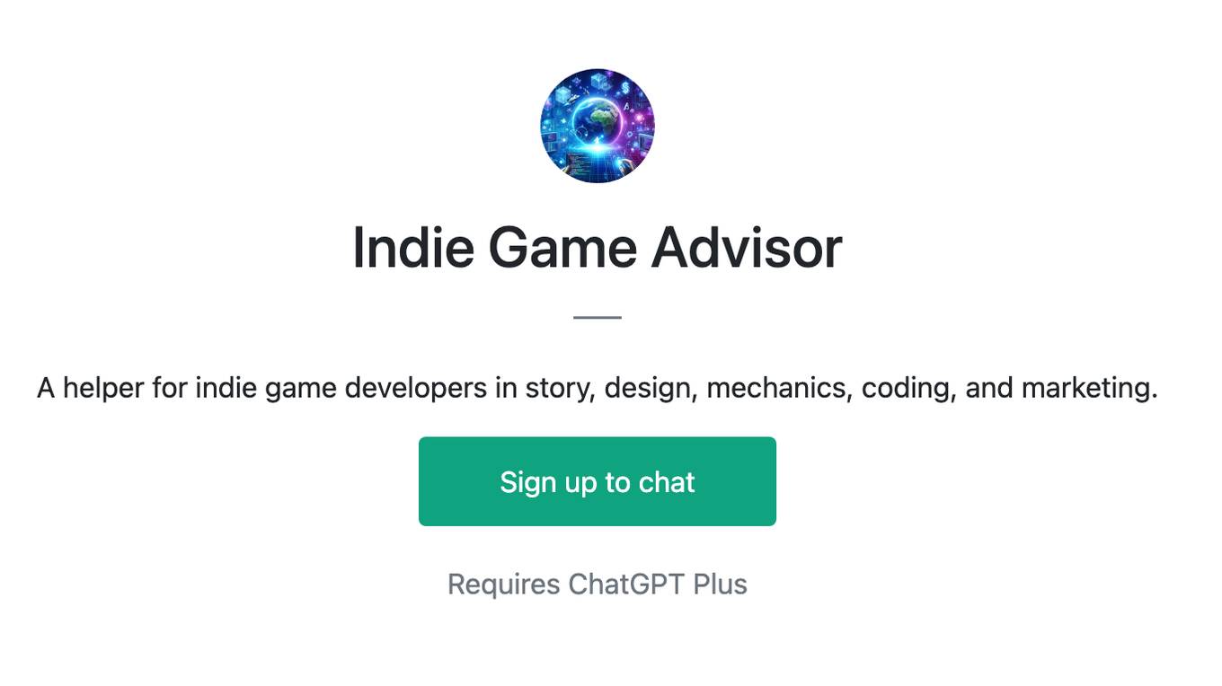 Indie Game Advisor Screenshot