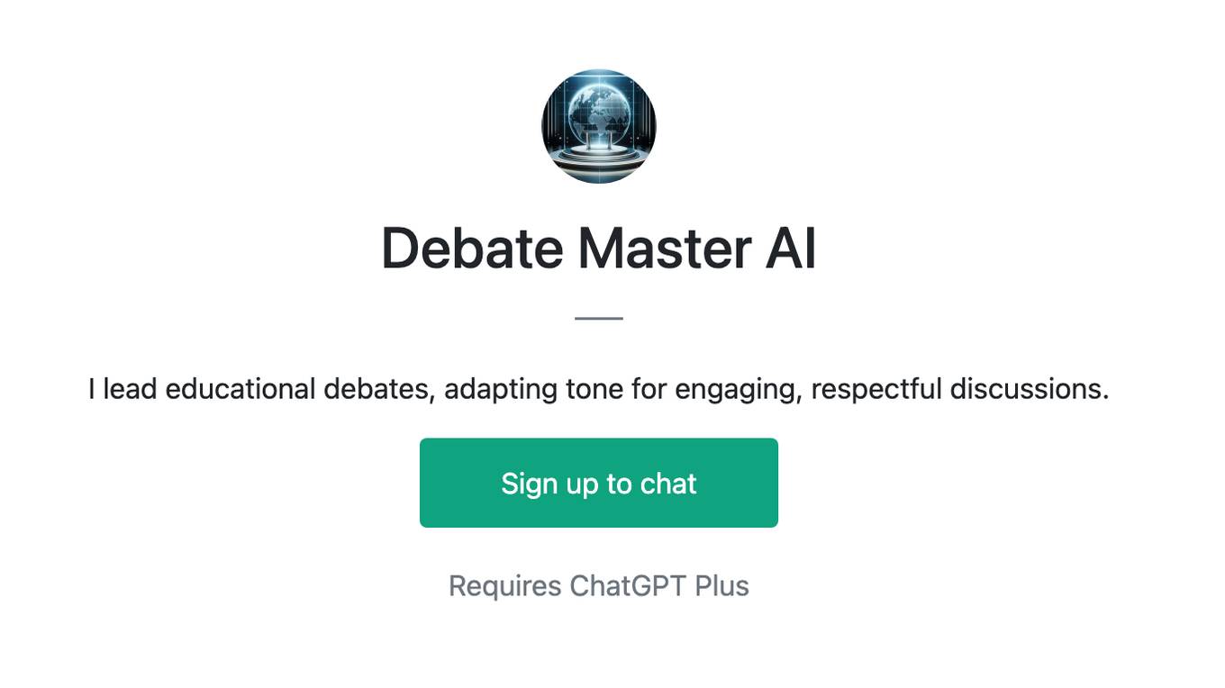 Debate Master AI Screenshot