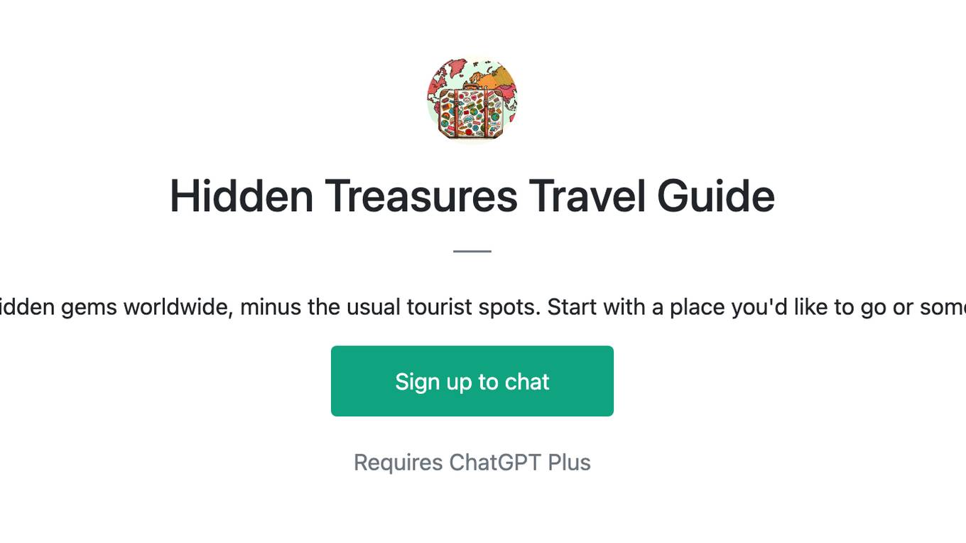 Hidden Treasures Travel Guide Screenshot