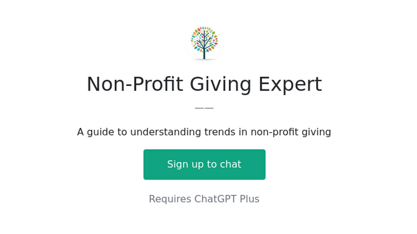 Non-Profit Giving Expert Screenshot