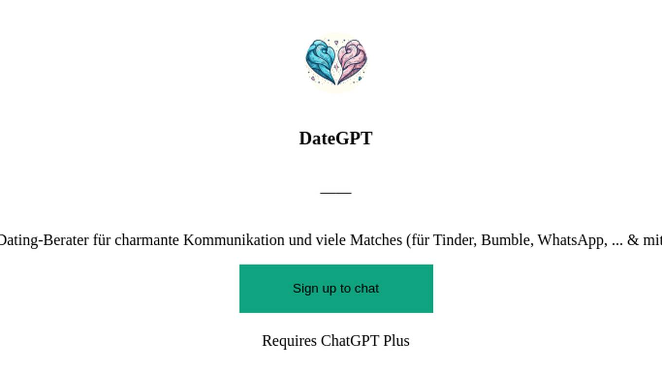 DateGPT Screenshot