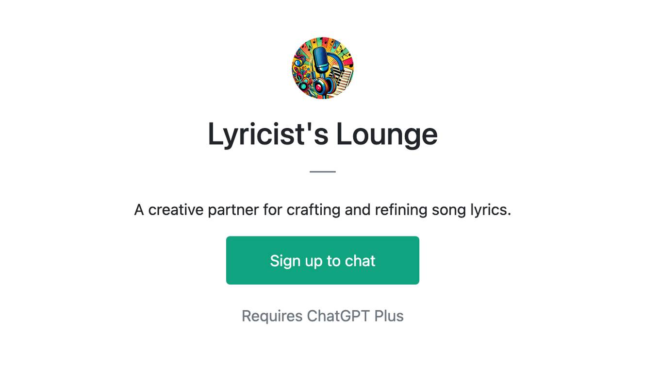 Lyricist's Lounge Screenshot