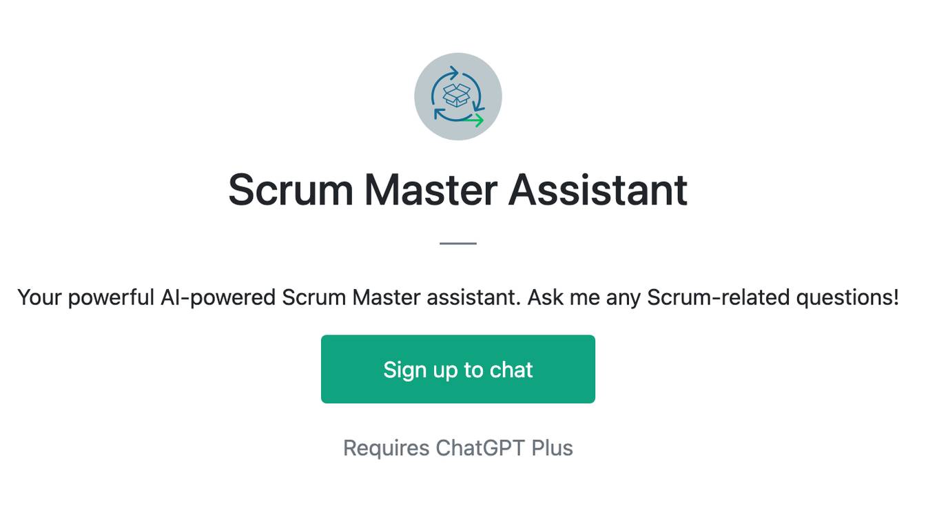 Scrum Master Assistant Screenshot