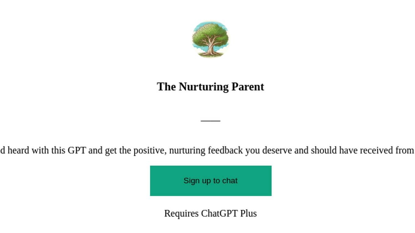 The Nurturing Parent Screenshot