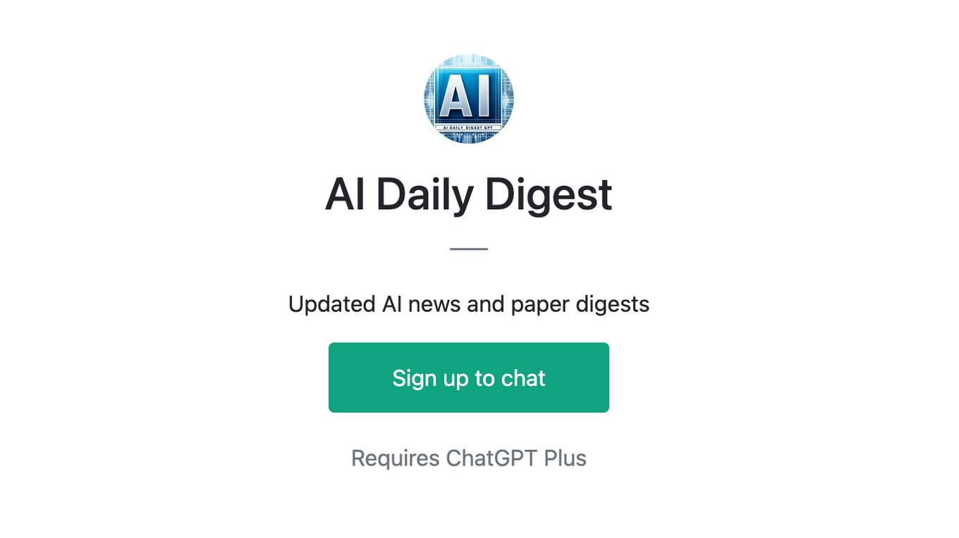 AI Daily Digest Screenshot