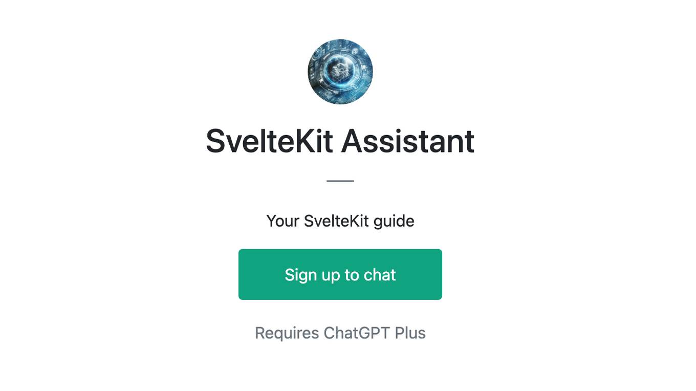 SvelteKit Assistant Screenshot