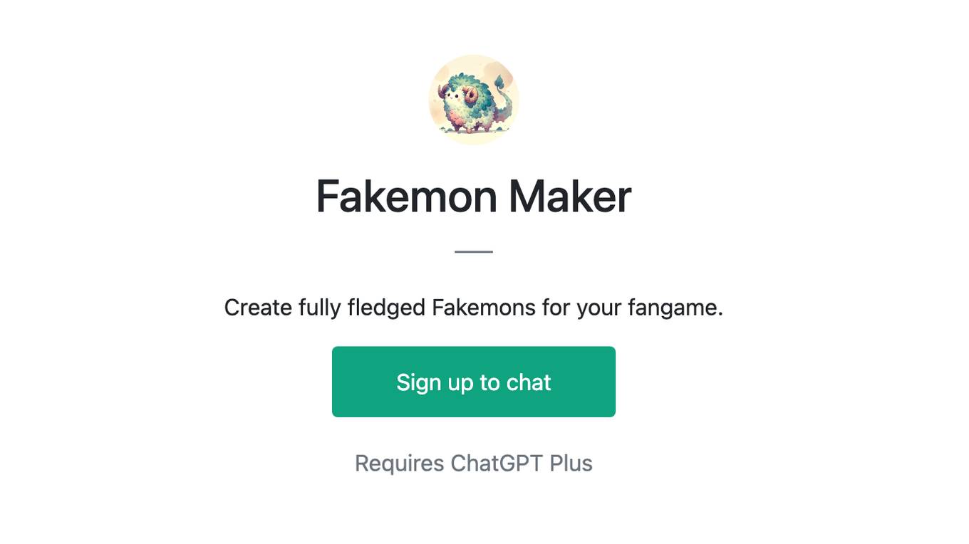 Fakemon Maker Screenshot